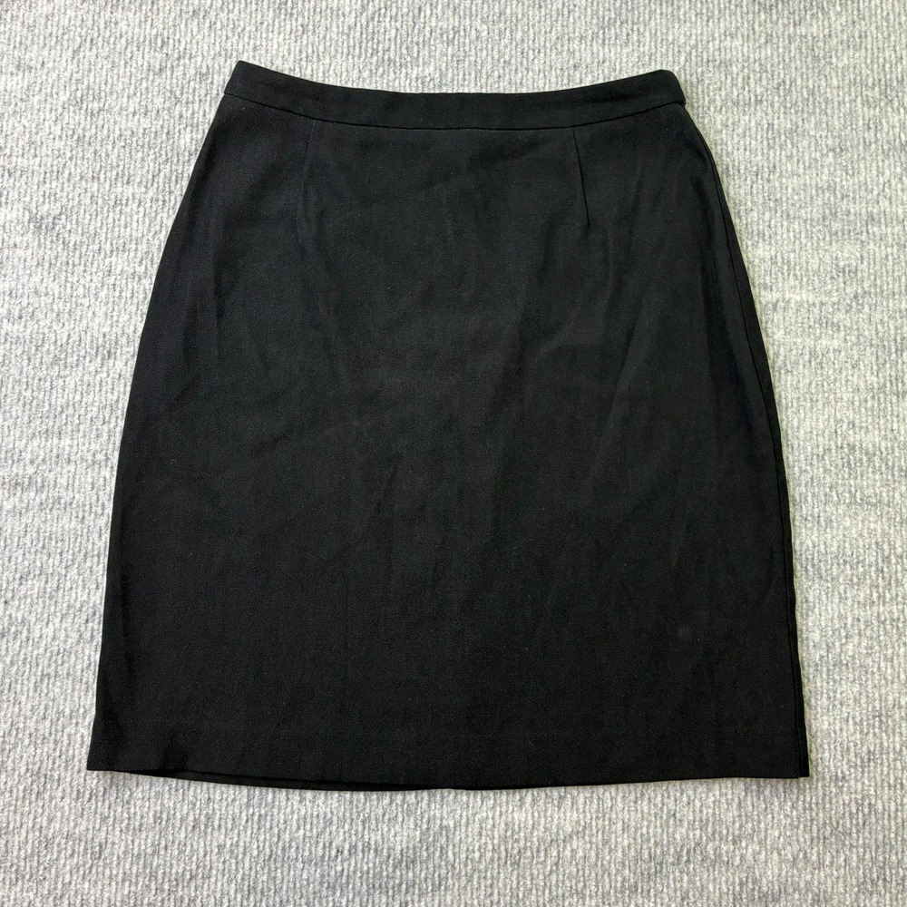 Apostrophe Black Pencil Skirt Womens Size 6 Knee Length Career Office Workwear